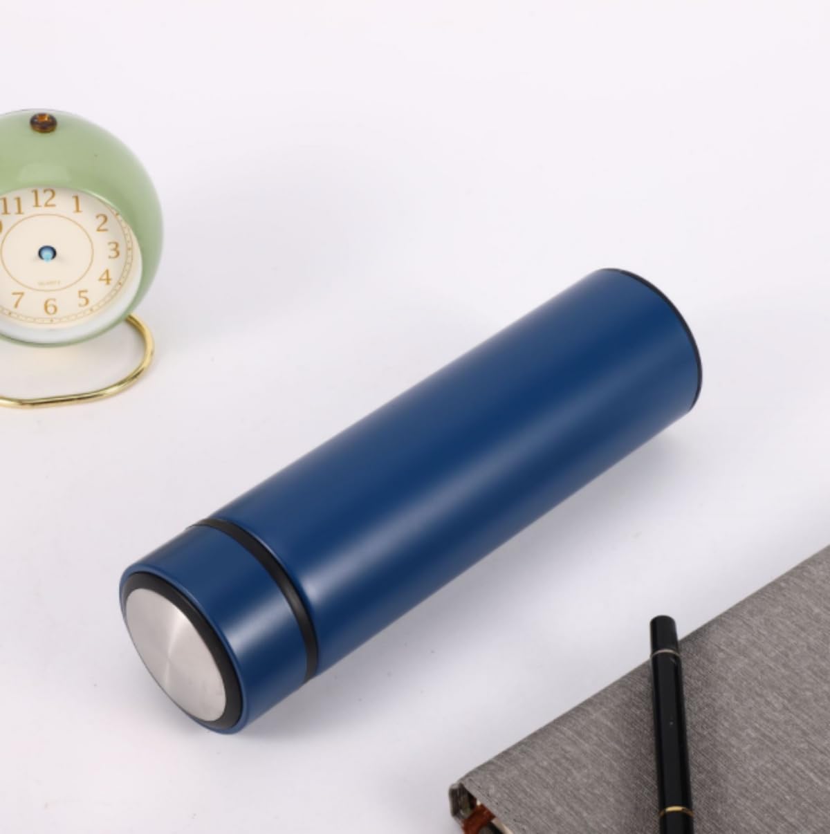 Insulated Water Bottles- Vacuum Tumbler for Coffee, Tea and Drinks with Stainless Steel Infuser - 15 oz Tea Thermo Travel Bottle/Keeps Drinks Hot or Cold for Hours/Gift Packing(Blue)