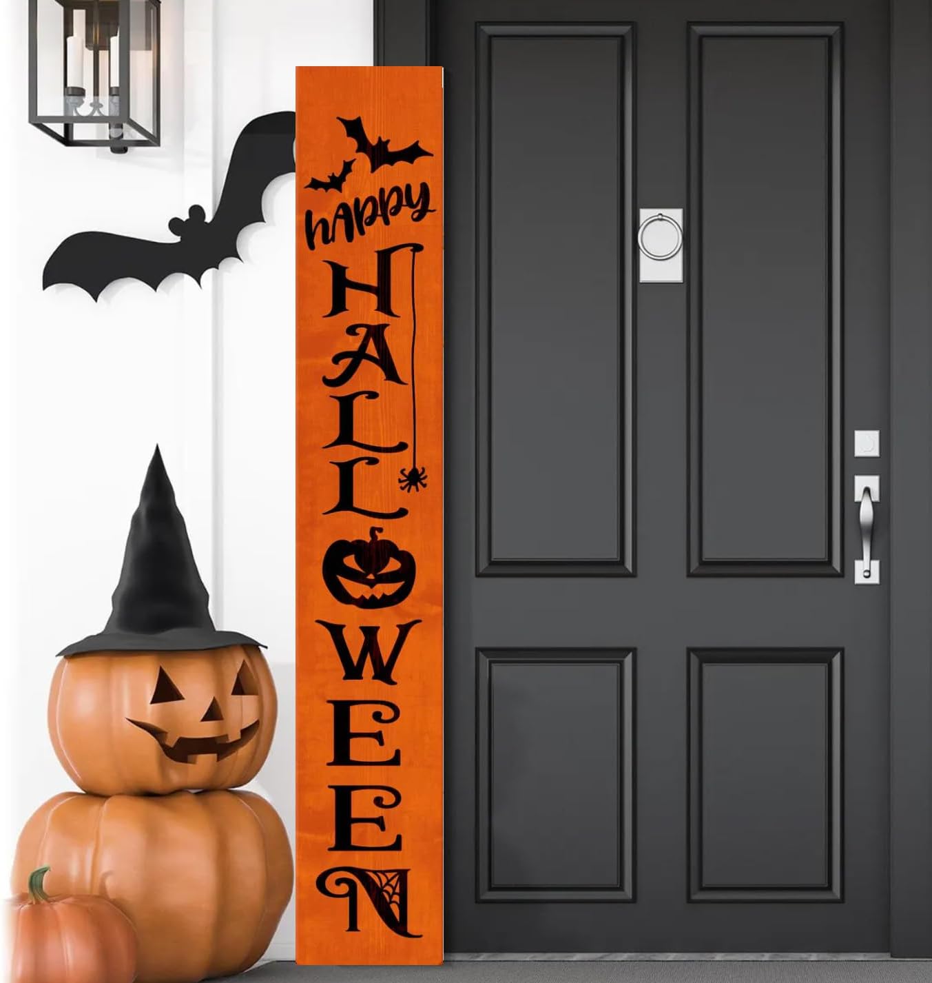 Halloween Stencils for Porch Sign Large Skeleton Boo Stencils Witch Ghost Drawing Templates for Porch Wood Sign Decor