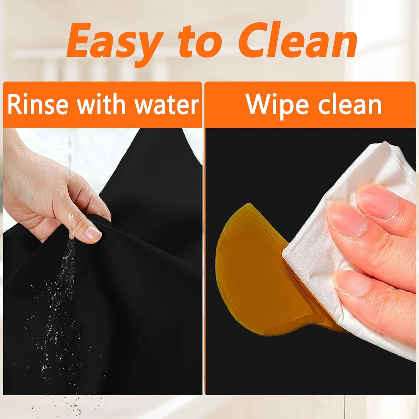 35.4''x23.6''(90cmx60cm) Extra Large Silicone Mat for Kitchen Counter, Heat Resistant Countertop Protector, Non-Slip Waterproof Kitchen Island Mat, Easy to Clean, Light Gray