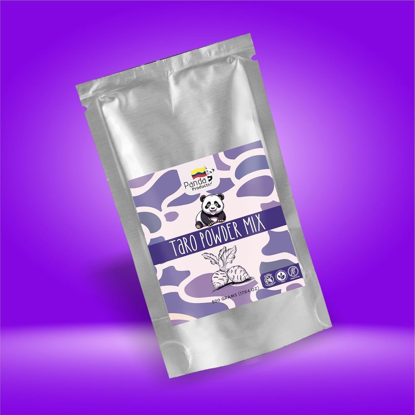 Panda Products Premium Taro Powder – 17.64 oz | Creamy & Nutty Flavor for Bubble Tea, Smoothies, Milkshakes, Slushes & Desserts
