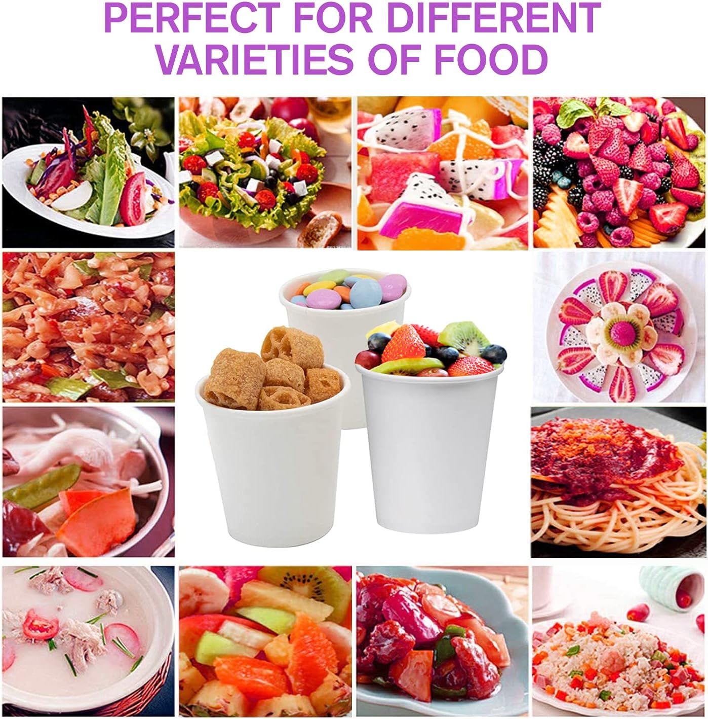 Smygoods White Disposable Paper Coffee Cups (4 OZ, 100 Count) For Hot Beverages, Tea, Espresso, Cocoa - To Go Drink Containers, Café & Office