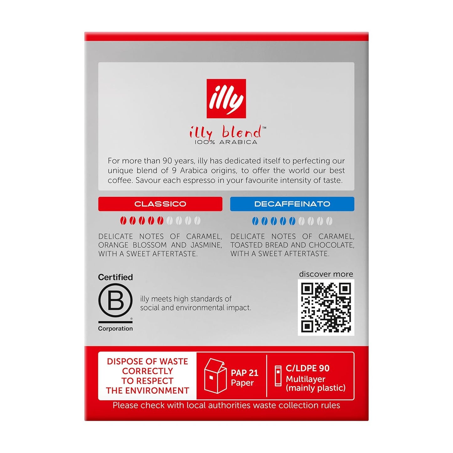 illy Instant Coffee Singles, Classico Medium Roast, Caramel & Orange Blossom Notes, 40 Single-Serve Packets (2g Each) - Premium Arabica Coffee