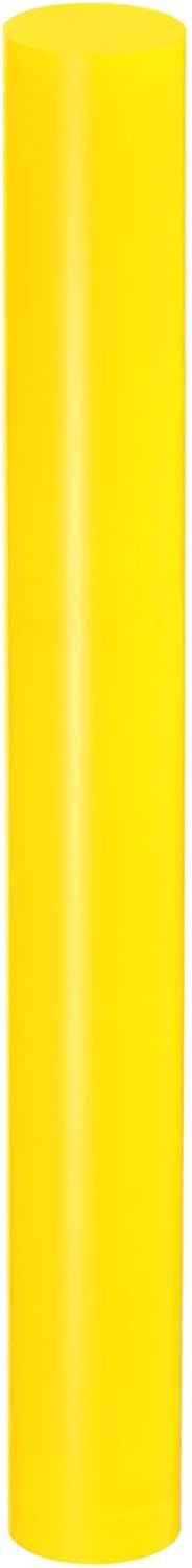 HARFINGTON Acrylic Clay Roller 9 Inch x 1 Inch Solid Non-Stick Plastic Round Tube Roller Polymer Clay Rod Fondant Rolling Pin for Shaping, Sculpting, Modeling DIY Crafts, Yellow