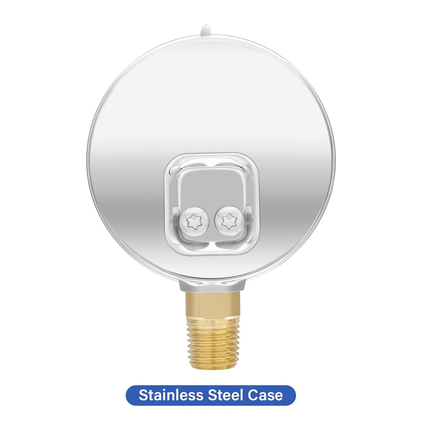 MEASUREMAN 2-1/2" Dial Size, Glycerin Filled Pressure Gauge, 0-1500psi/kpa, 304 Stainless Steel Case, 1/4" NPT Lower Mount