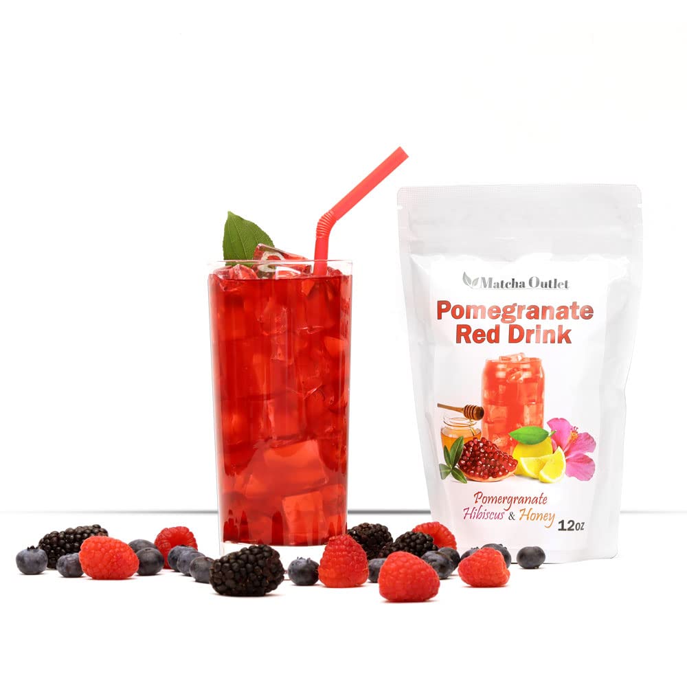 Pomegranate Hibiscus Honey Lemon Refresher 12oz Natural Powder Drink Mix