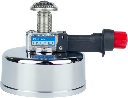 Portable Countertop Butane Burner by Finjan- Portable Butane Burner for Indoor Use. Ideal for Lab or Home- Syphon Coffee Making, Fondue Warmer, S’mores Maker