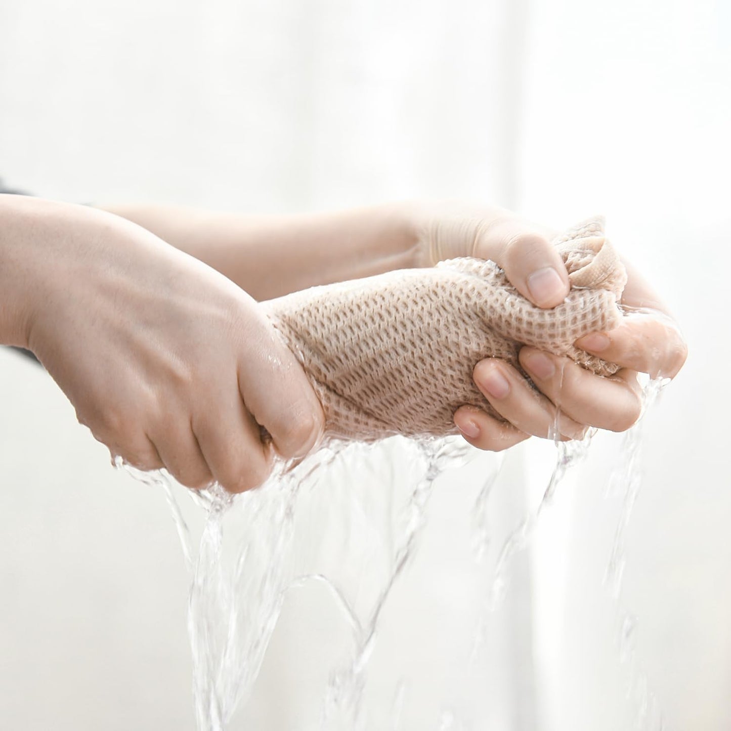 Artoid Mode 100% Cotton Beige Waffle Weave Kitchen Dish Cloths, 13x28 Inch Ultra Soft Absorbent Quick Drying Kitchen Dish Towels Set of 4