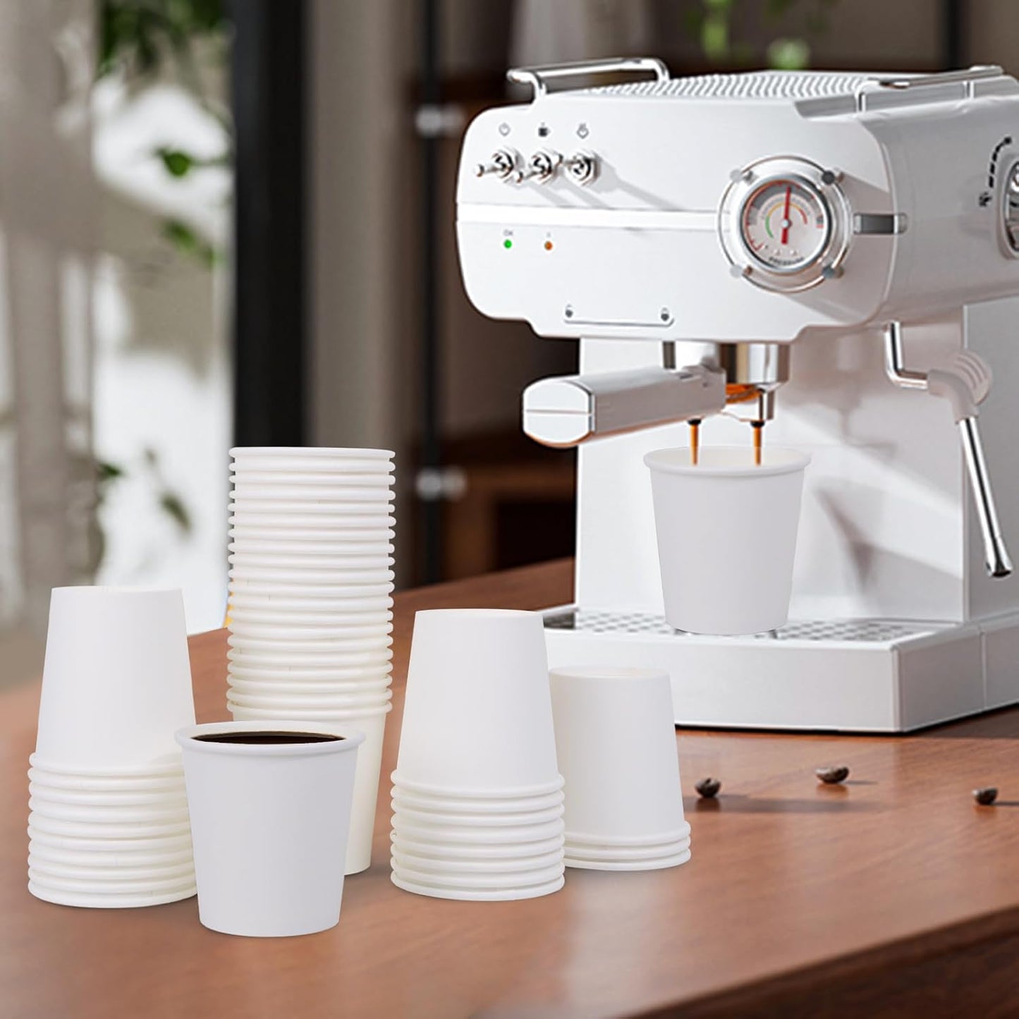 600 Pack 3 oz Paper Cups, Disposable Bathroom Cups, Small Mouthwash Cups, White Paper Cups, Hot/Cold Beverage Drinking Cup for Bathroom, Home, Party, Office, Picnic, Travel and Events