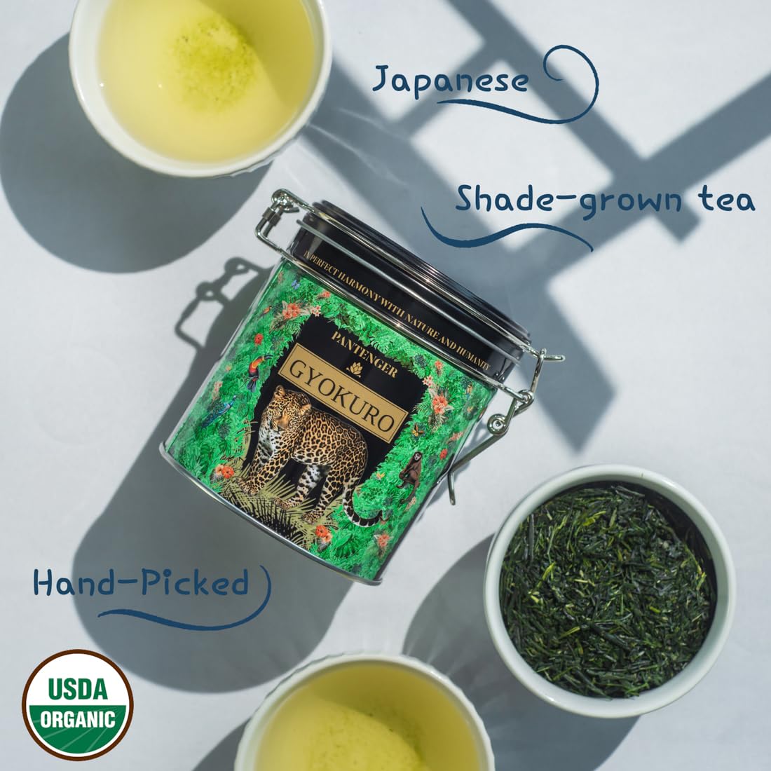 Organic Gyokuro | Loose Leaf - 3 OZ |Shaded Green Tea from Japan - First Flush | USDA - JAS Organic. By Pantenger.