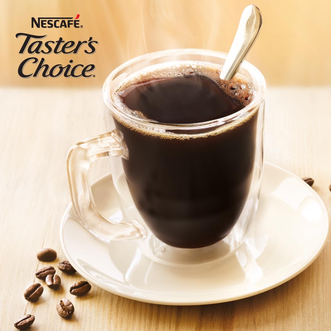 Nescafe Instant Coffee Packets, Decaf, Taster's Choice Light Roast, 1.7 g Singles (Pack of 80)