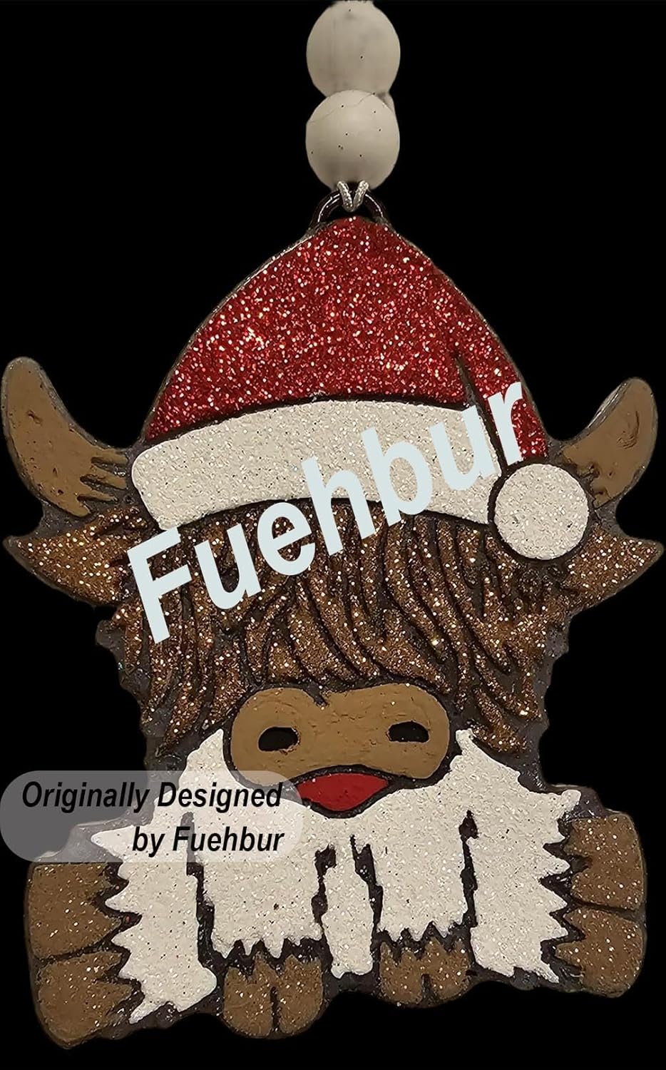 【300+ Design Optional】 Fuehbur Baby Highland Cow Car Freshies Silicone Mold - Air Freshie - Aroma Bead Freshener - Candle Soap Mould - Oven Safe