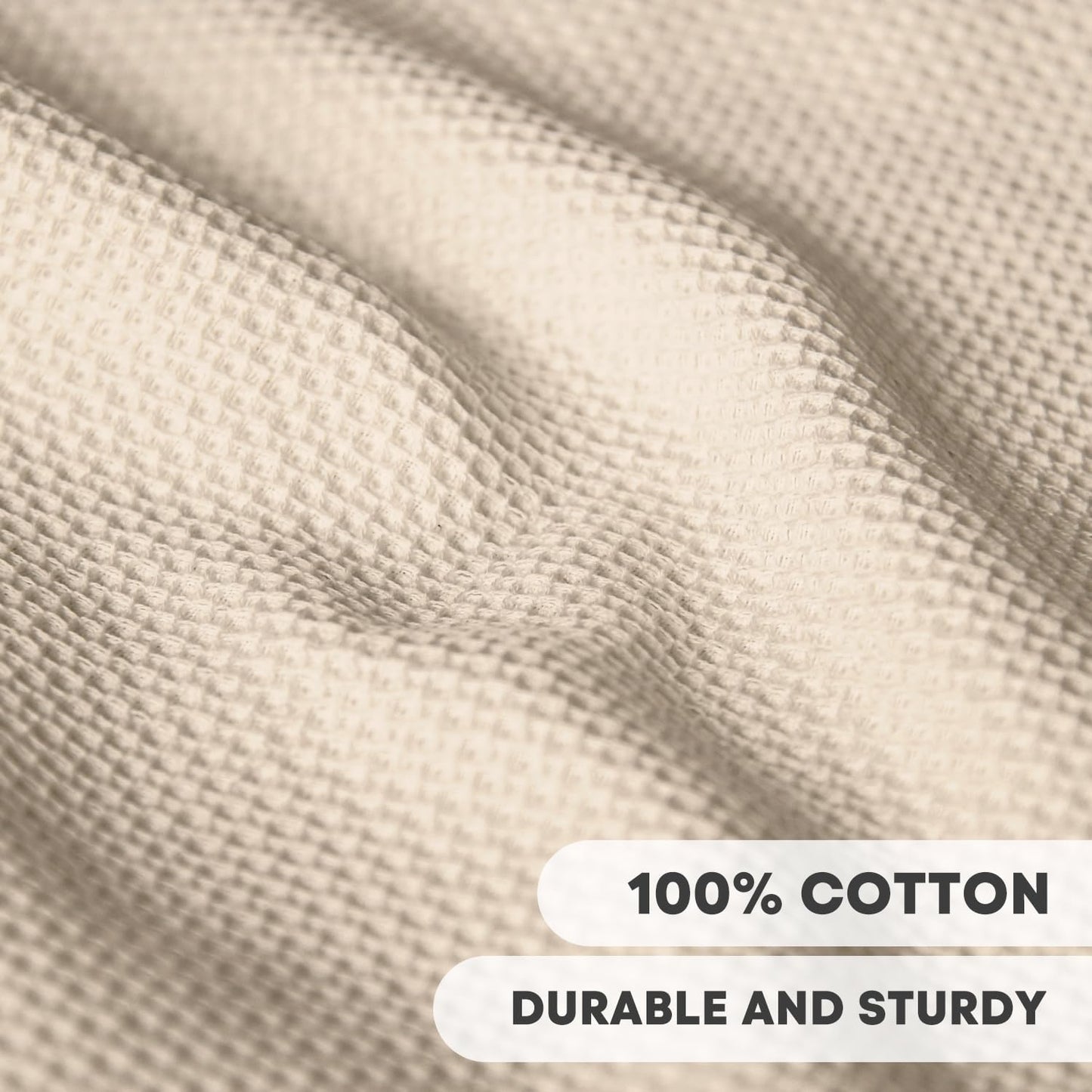 Artoid Mode 100% Cotton Beige Dark Grey Waffle Weave Kitchen Dish Cloths, 13x28 Inch Ultra Soft Absorbent Quick Drying Kitchen Dish Towels Set of 4, Multicolor