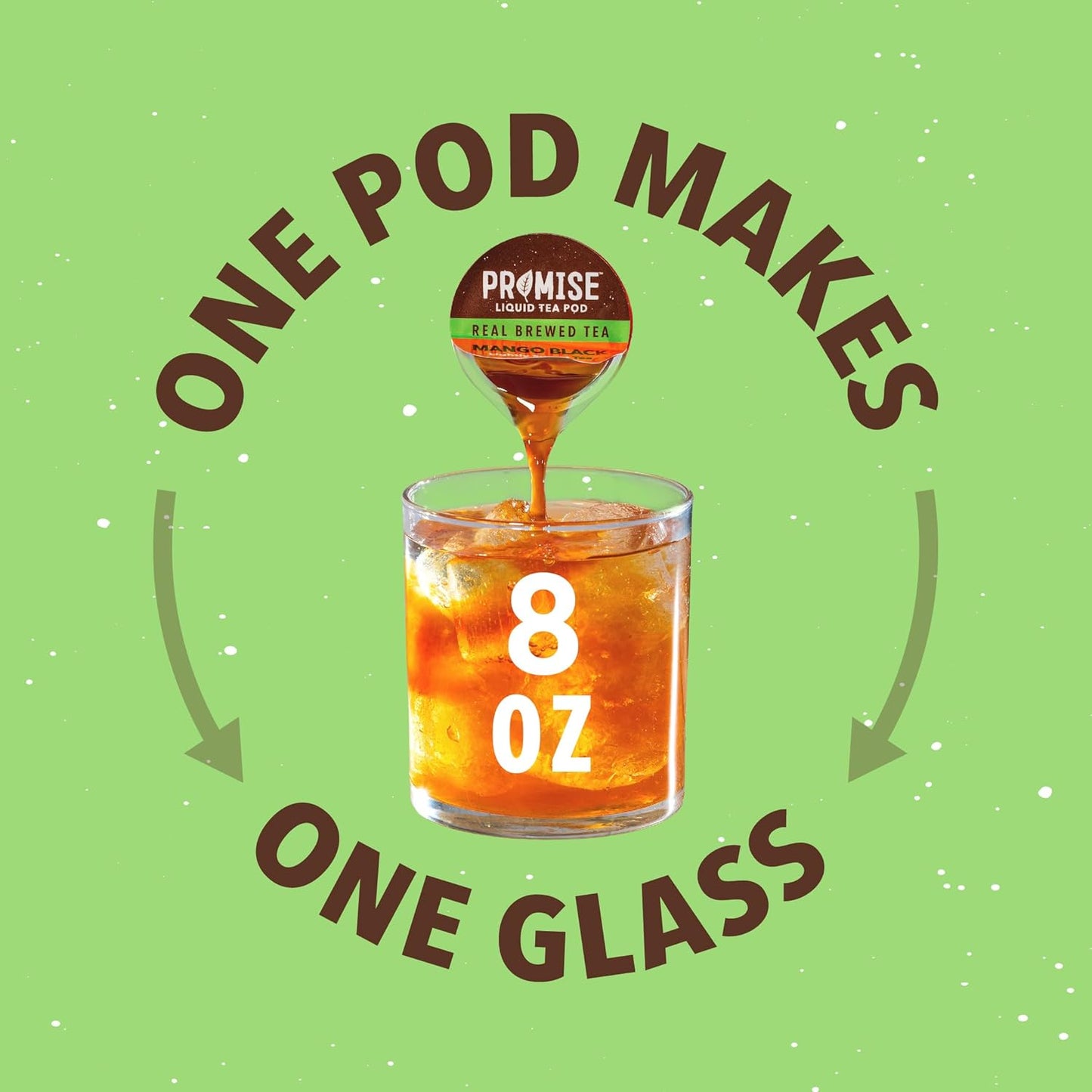 Promise Tea by Java House - Cold-Brewed Tea Concentrate Pods - Ethically Sourced - Mango Black Lightly Sweet Tea - Pack of 48