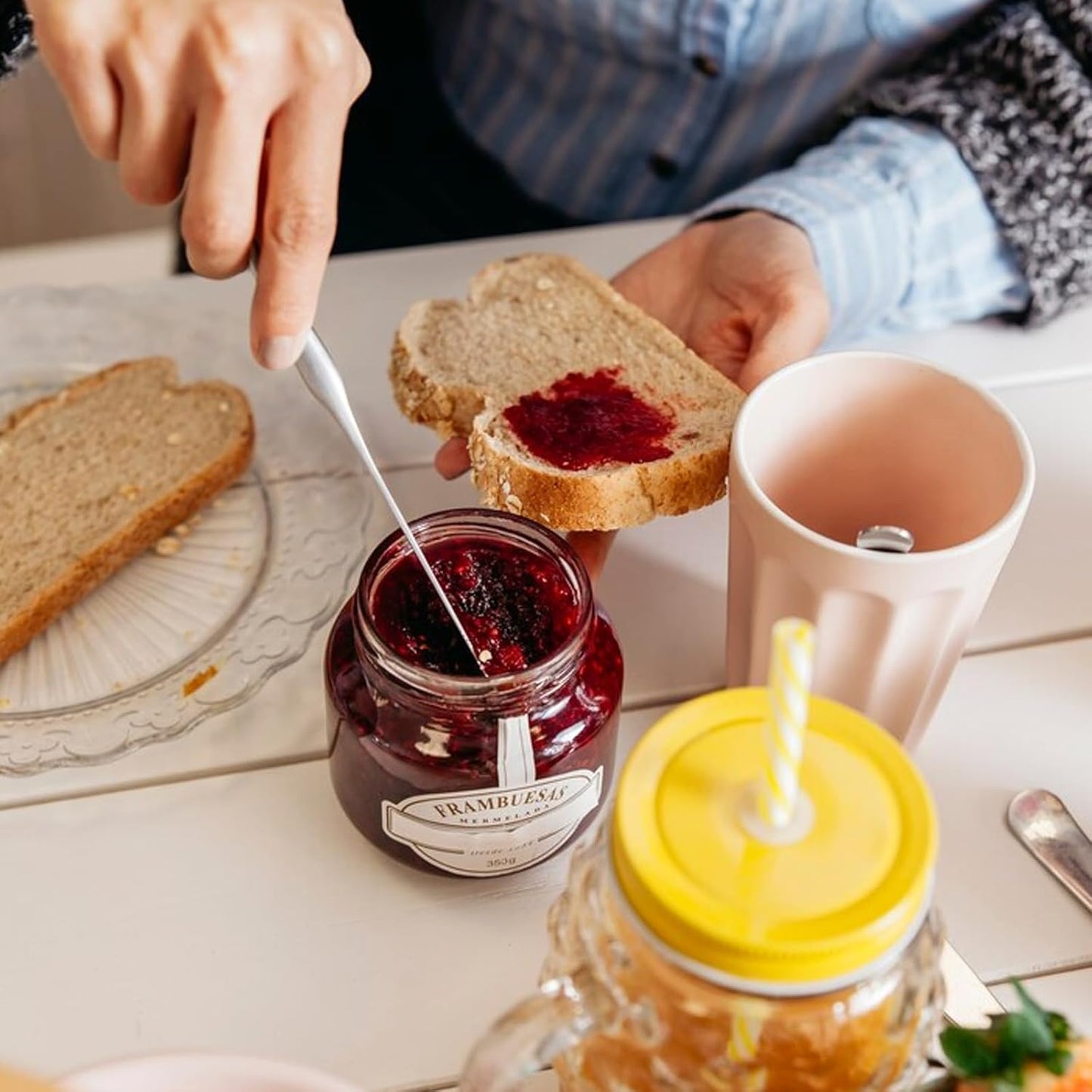 8 PCS Stainless Steel Coffee Stirrers - Long Spoon Reusable Cocktail Stir Sticks - 7.87 Inch Bar Spoon for Stirring Coffee, Cold Drink