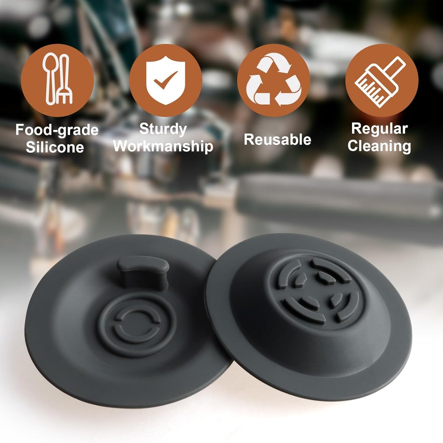 2 Pack Espresso Backflush Cleaning Disc 54mm for Breville Espresso Machines - Compatible with BES870XL/ BES878BSS/ BES880/ BES840XL/ BES810BSS & More, Works with Cleaning Tablets