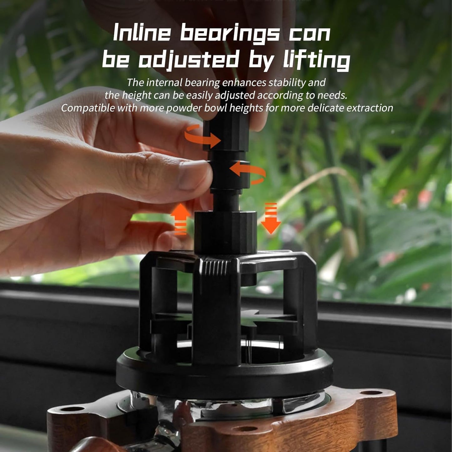 Irishom Adjustable WDT Tool Espresso Stirrer Distribution Tool 304 Stainless Steel Needles Coffee Distributor Detachable Coffee Powder Stirrer