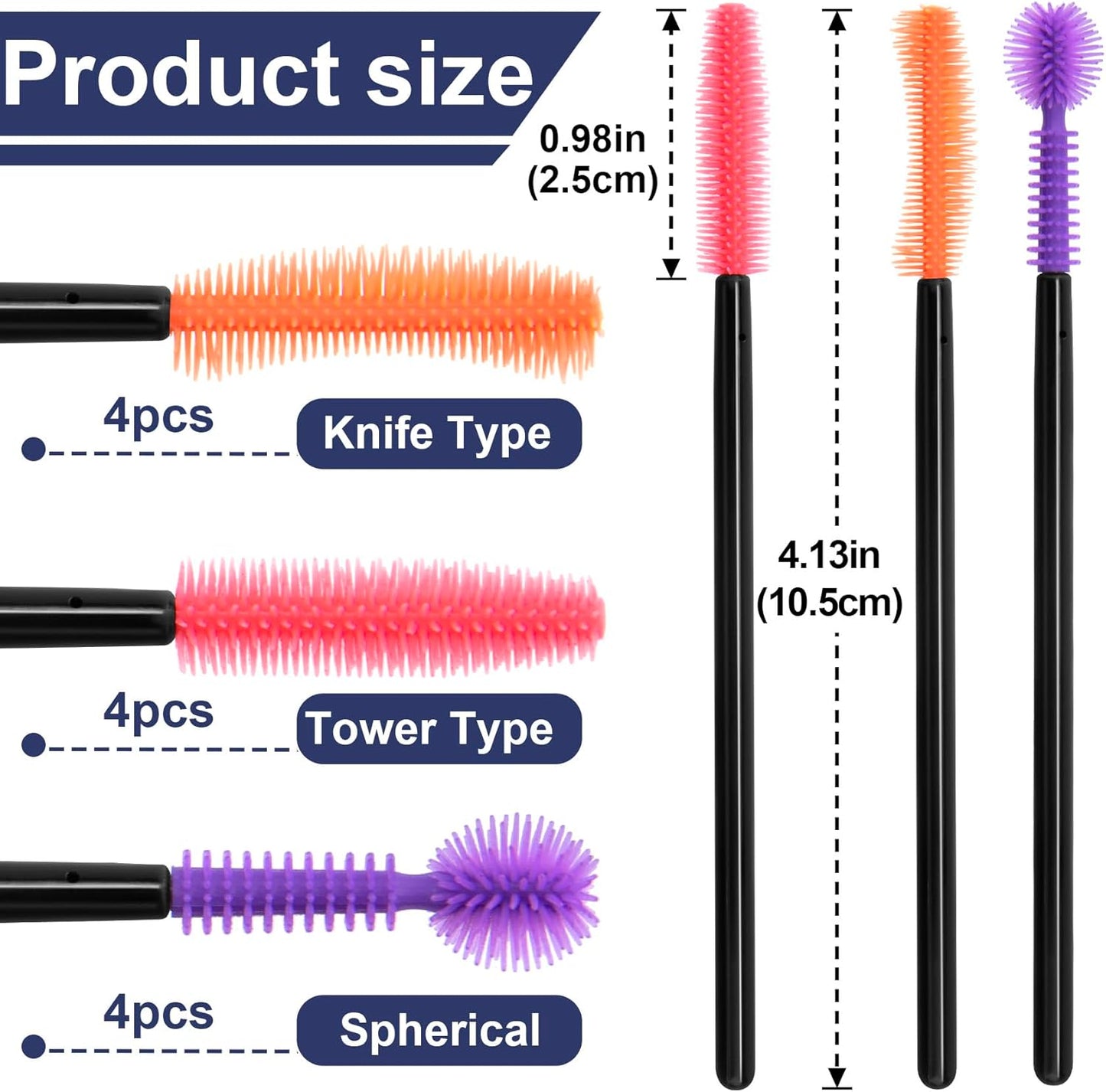 OIIKI 12 pcs Crevice Cleaning Brushes, Silicone Nook and Cranny Sewing Machine Cleaning Brushes, Tiny Cleaning Brushes for Small Crevices, Machine Gaps, Computer Keyboards (Orange, Purple, Red)