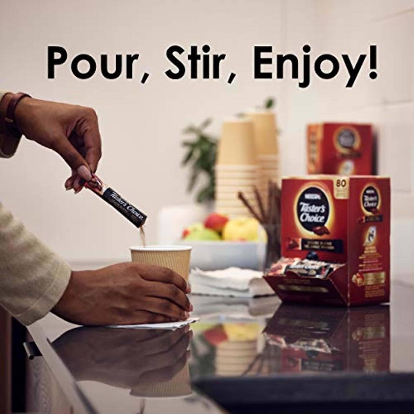 Nescafe Instant Coffee Packets, Taster's Choice Light Roast, 1.7 g Singles (Pack of 80)