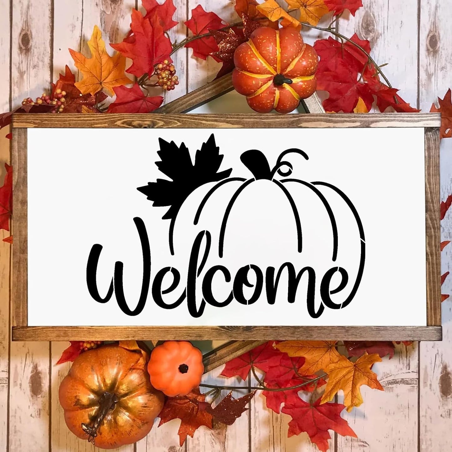 Fall Stencils Pumpkin Stencil Thanksgiving Stencils for Painting on Wood Fabrics Porch Hanger Fabrics Decor