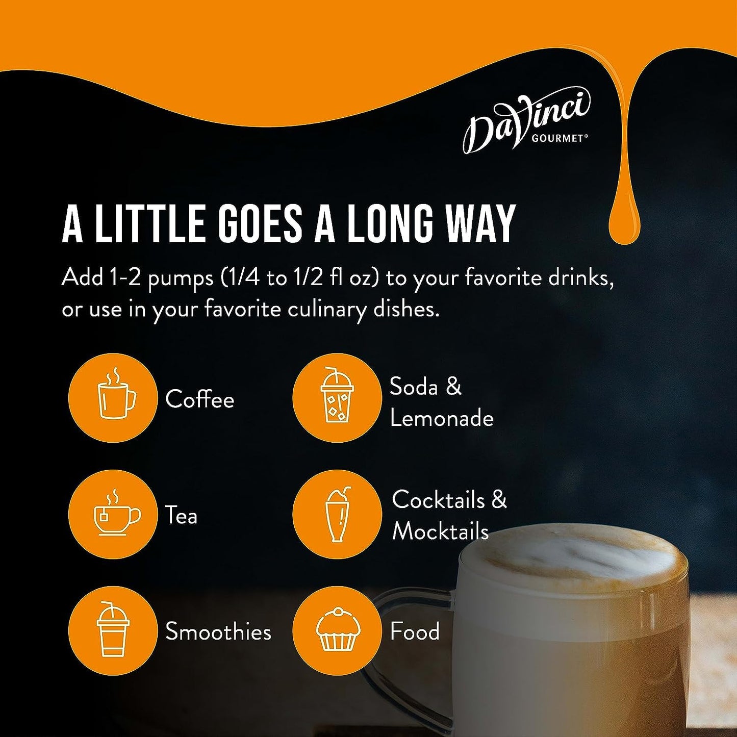 DaVinci Gourmet Classic Caramel Pecan Syrup, 25.4 Fluid Ounces (Pack of 1)