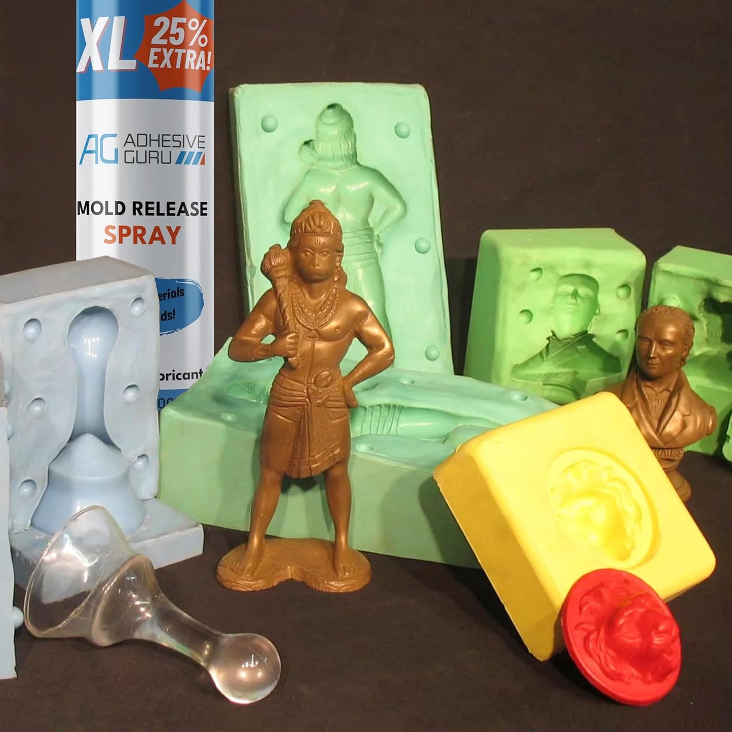 Silicone Mold Release Spray (16.9 fl oz / 500ml) Release Agent for Epoxy Resin, Candle & All Molds | Smooth, Non-Stick Lubricant for Easy Removal