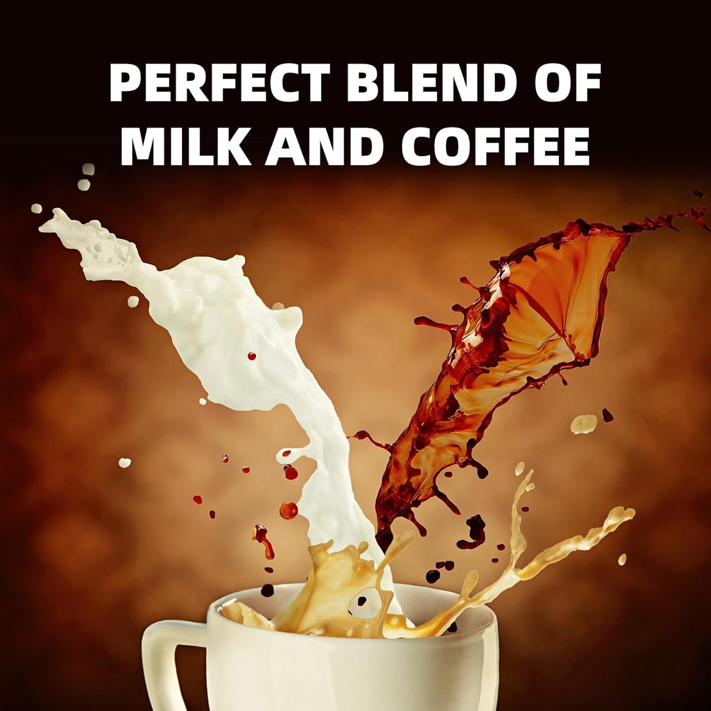 Mushroom Coffee Alternative Cappuccino Mix, Instant Superfood Coffee Drink with Reishi Mushroom Extract for Stress Relief, Immune Support, Smooth and Tasty, 11.1oz, 15 Count