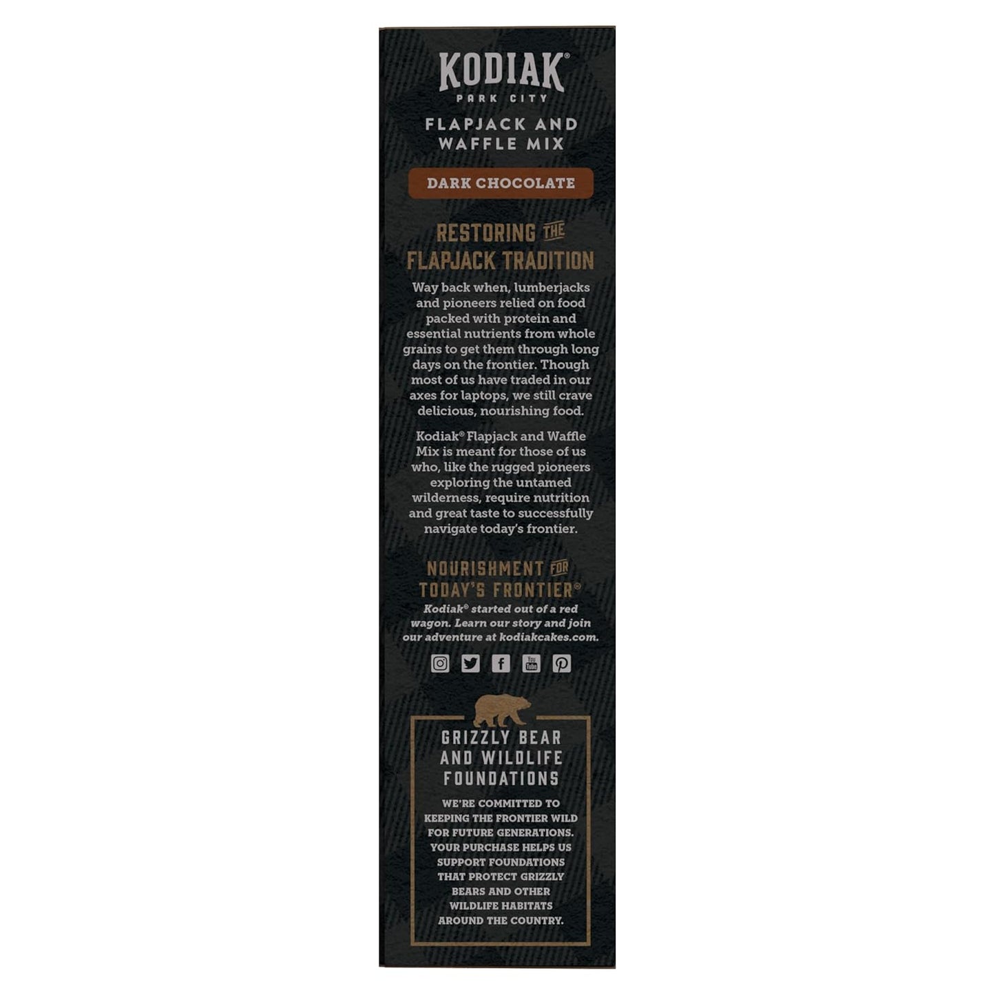 Kodiak Cakes Protein Pancake Power Cakes, Flapjack and Waffle Baking Mix, Dark Chocolate, 18 Ounce (Pack of 6)