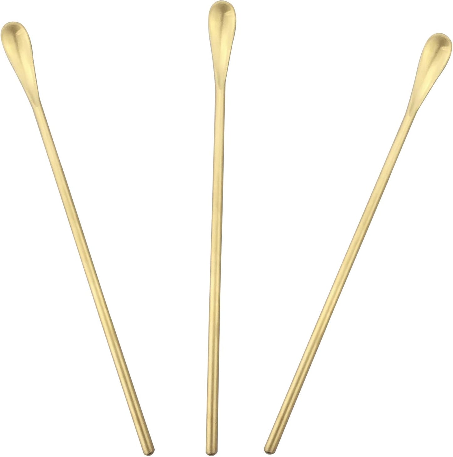 JASHII Matte Long Handle Spoon Cocktail Mixing Stirring Spoons Iced Tea Coffee Spoons with 8.6 inch Long Handle Brushed SUS304 Stainless Steel, 6-Piece