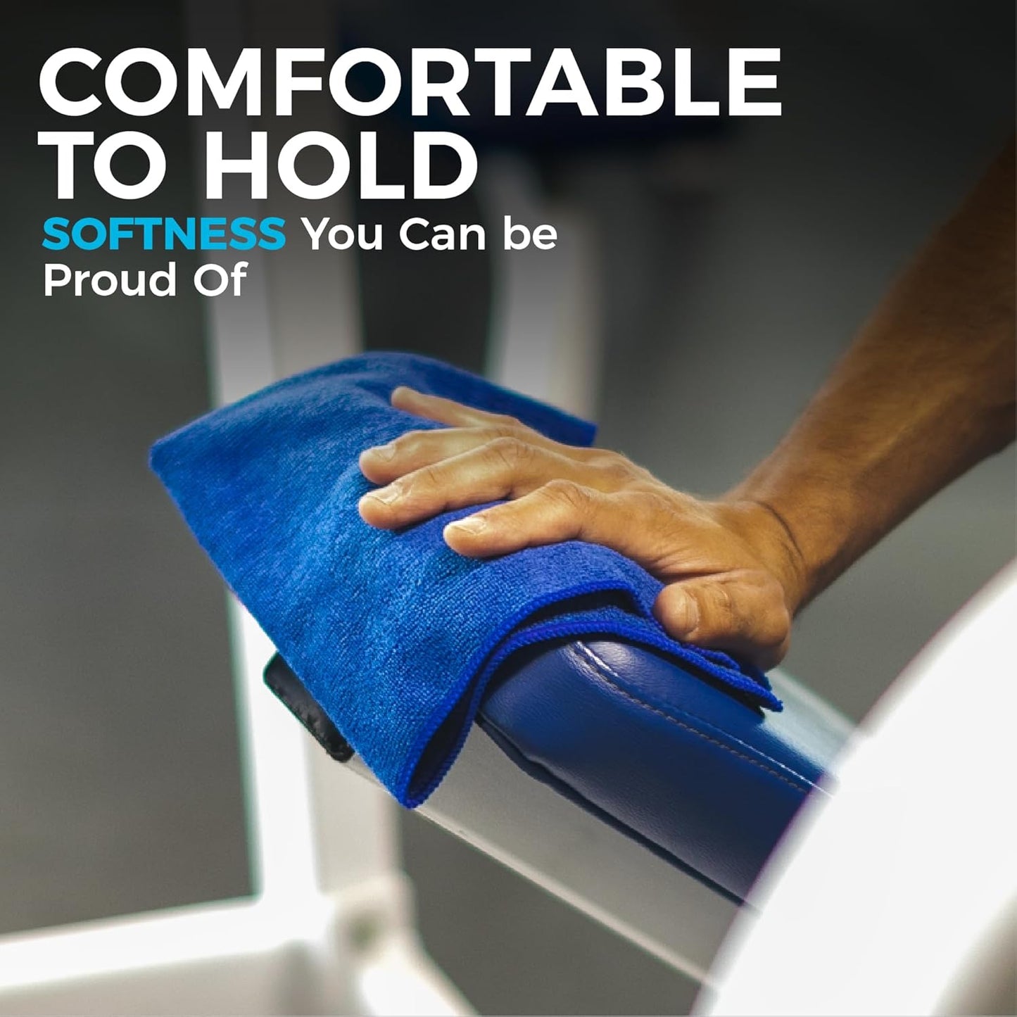 The Rag Company - All-Purpose Microfiber Terry Cleaning Towels - Commercial Grade, Highly Absorbent, Lint-Free, Streak-Free, Kitchens, Bathrooms, Offices, 300gsm, 16in x 16in, Midnight (12-Pack)