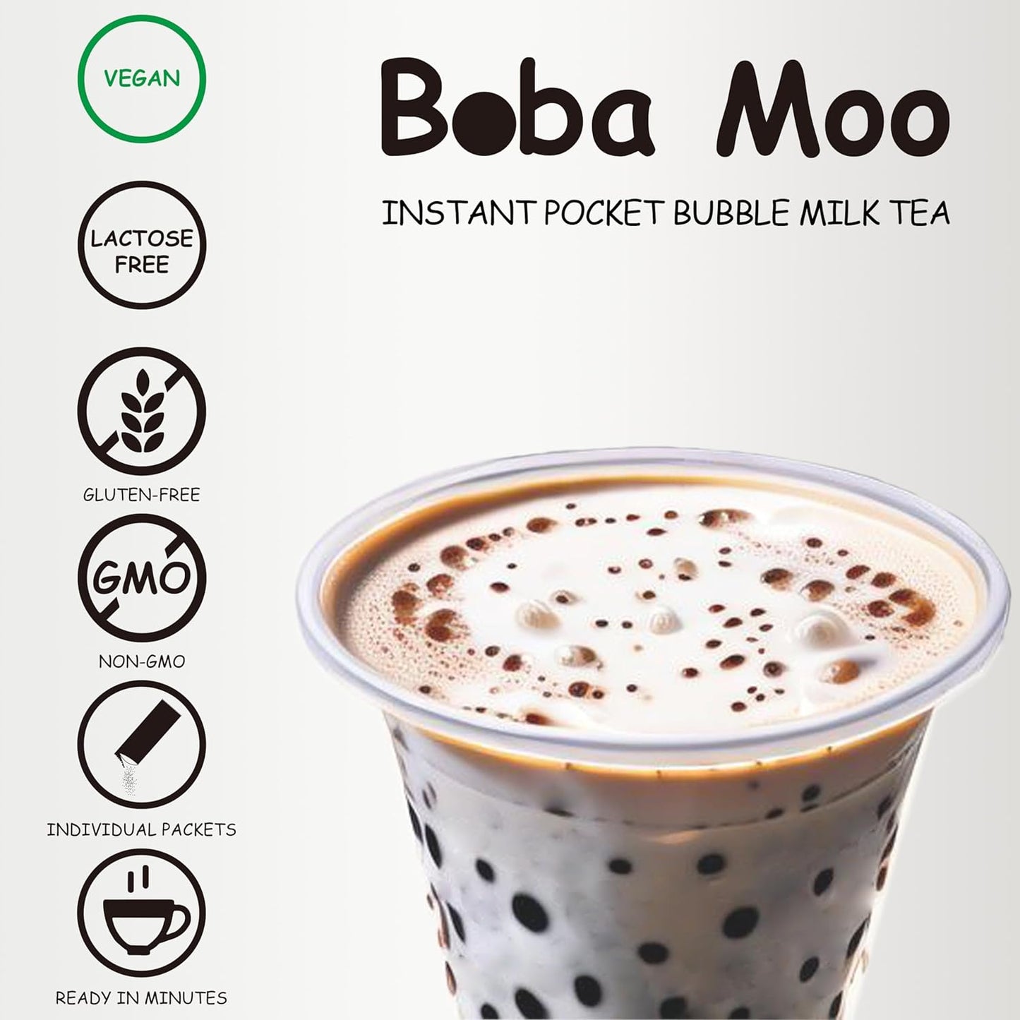 Boba Moo X Premium Boba Tea Kit Combo (Classic & Taro) - Only 5,000 Kits Yearly, Small Batch Bubble Tea Kit With Boba Tapioca Pearls, Exceptional Taste & Chewiness, Vegan, Lactose-Free, 10 Servings