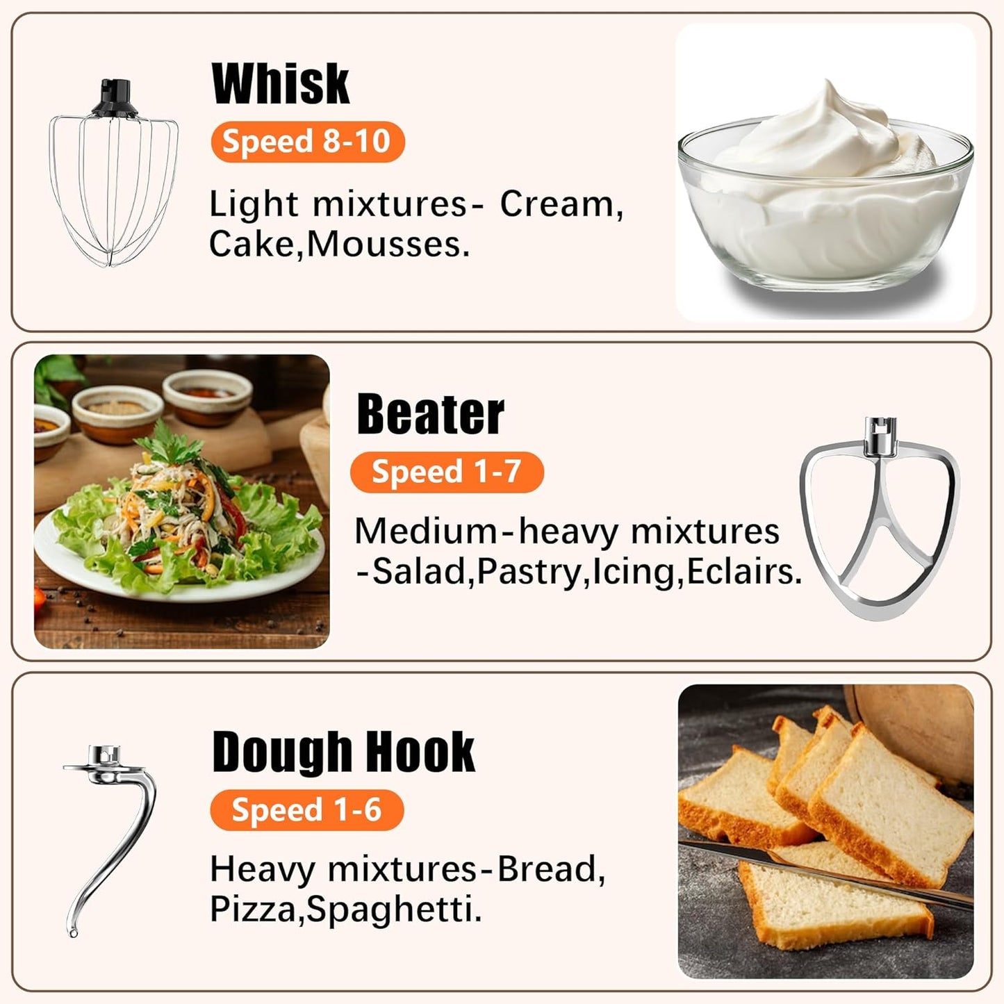 Stand Mixer, 6.5QT 660W 10-Speed Tilt-Head Electric Kitchen Stand Mixer, Food Mixer with Dishwasher-Safe Dough Hook, Egg Whisk, Flat Beater for Baking, Cake and Most Home Cooks (Green)