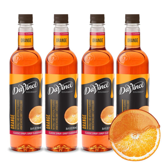DaVinci Gourmet Classic Orange Syrup, 25.4 Fluid Ounces (Pack of 4)