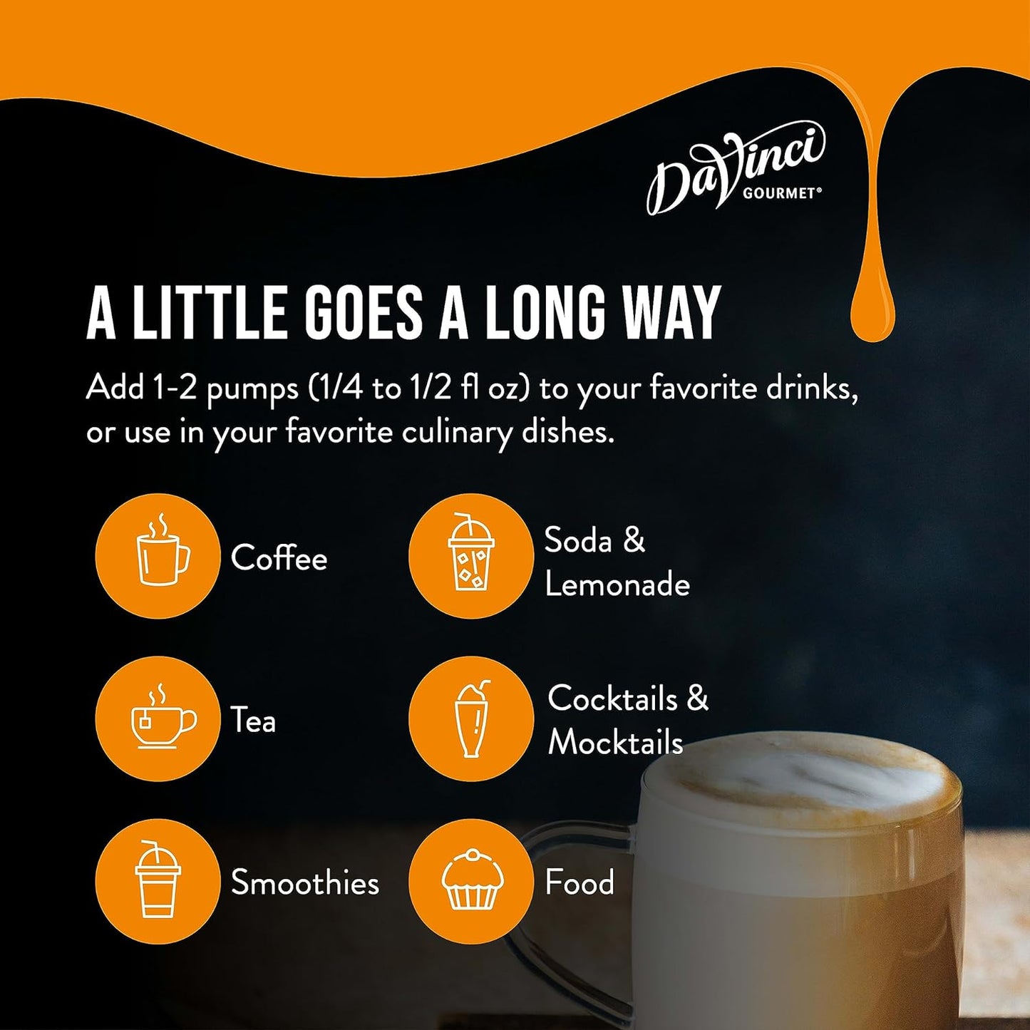 DaVinci Gourmet Syrup, Classic Coffeehouse Variety Pack - Caramel, French Vanilla, Hazelnut, Vanilla, 25.4 Fl Oz (Pack of 4)