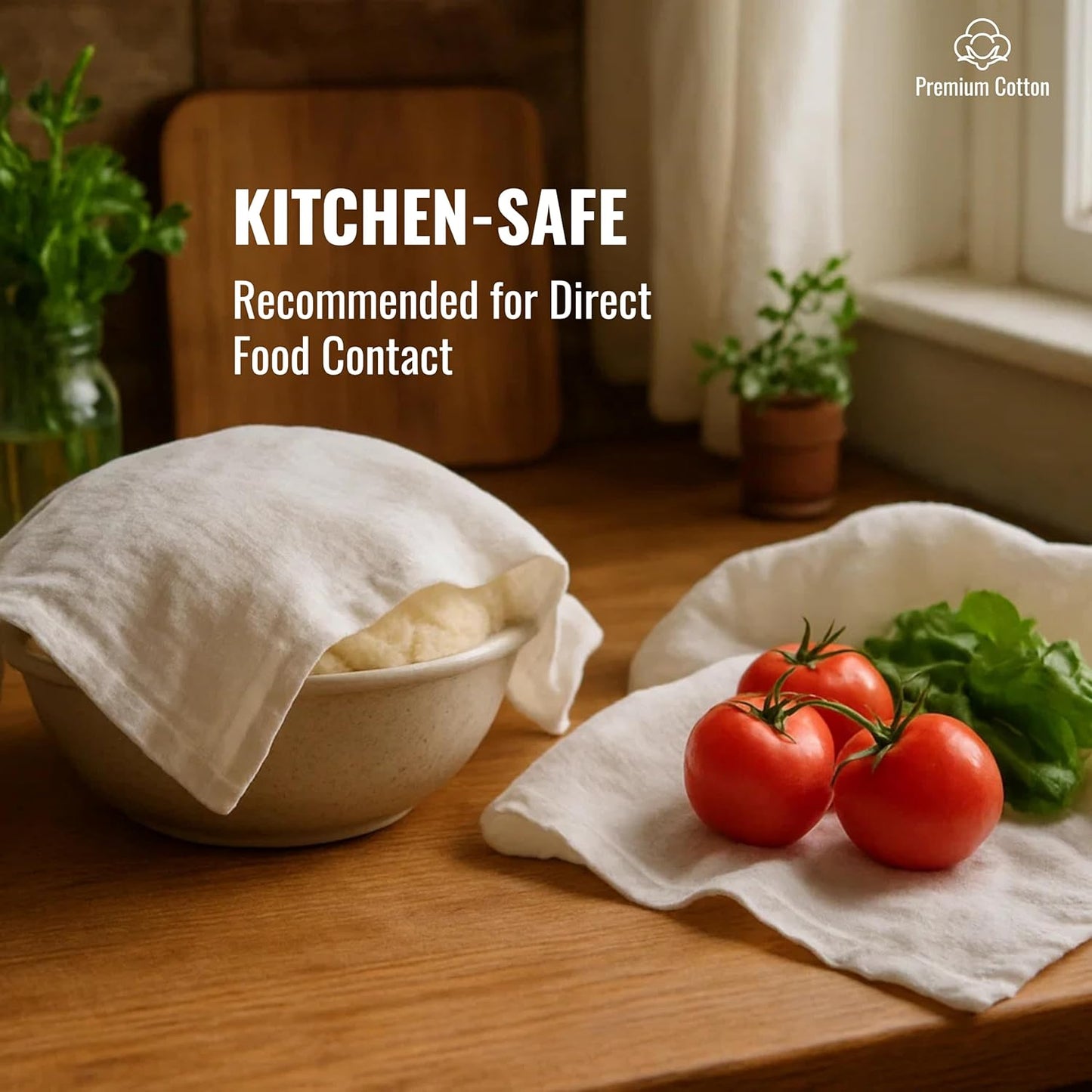 Dish Cloths Cotton| Kitchen Wash Cloth | Shop Towels Absorbent and Lint Free Flour Sack| Dishcloths for Kitchen Washing Dishes| Thick Absorbent Quick Dry Dish Rags | 12 Pack 13"x13" White