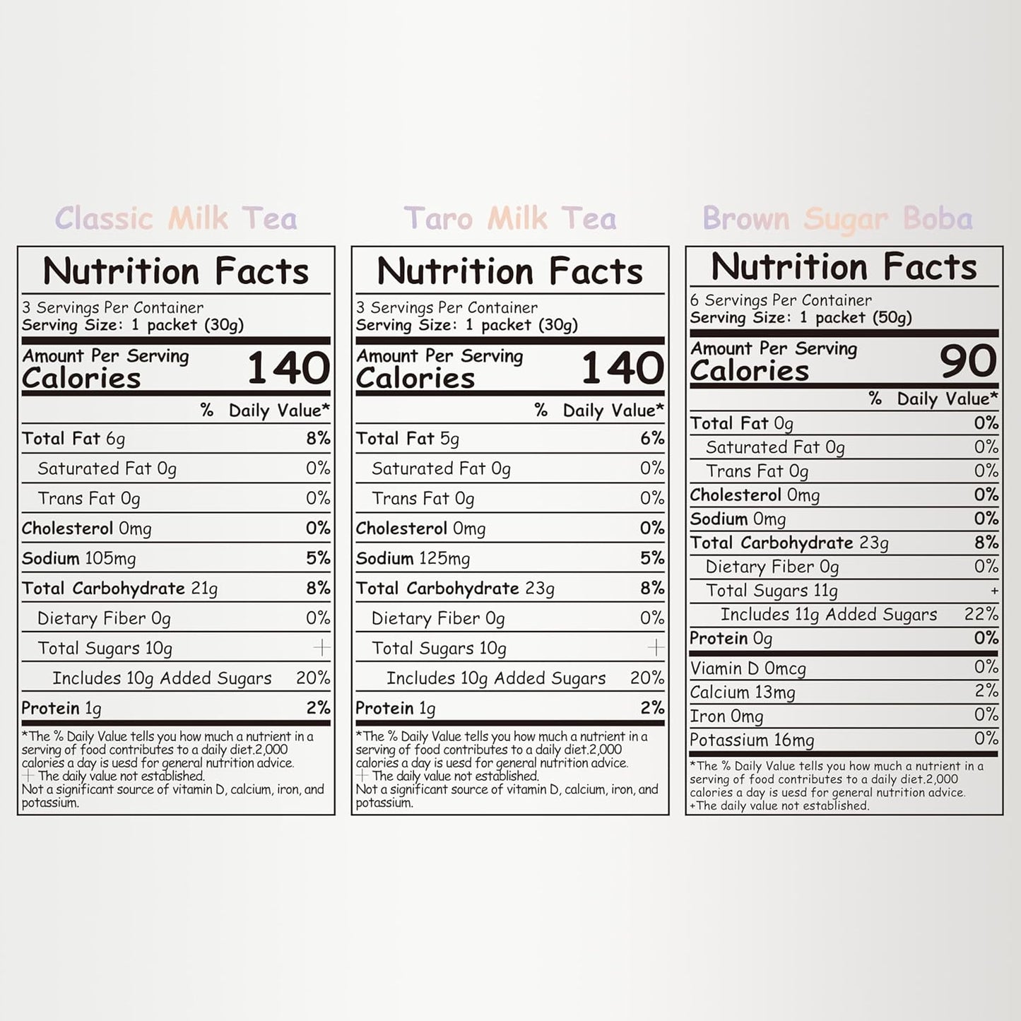 Boba Moo Premium Boba Tea Kit Combo (Classic & Taro) - Only 10,000 Kits Yearly, Small Batch Bubble Tea Kit With Exceptional Taste & Chewiness, Vegan, Lactose-Free, 6 Servings