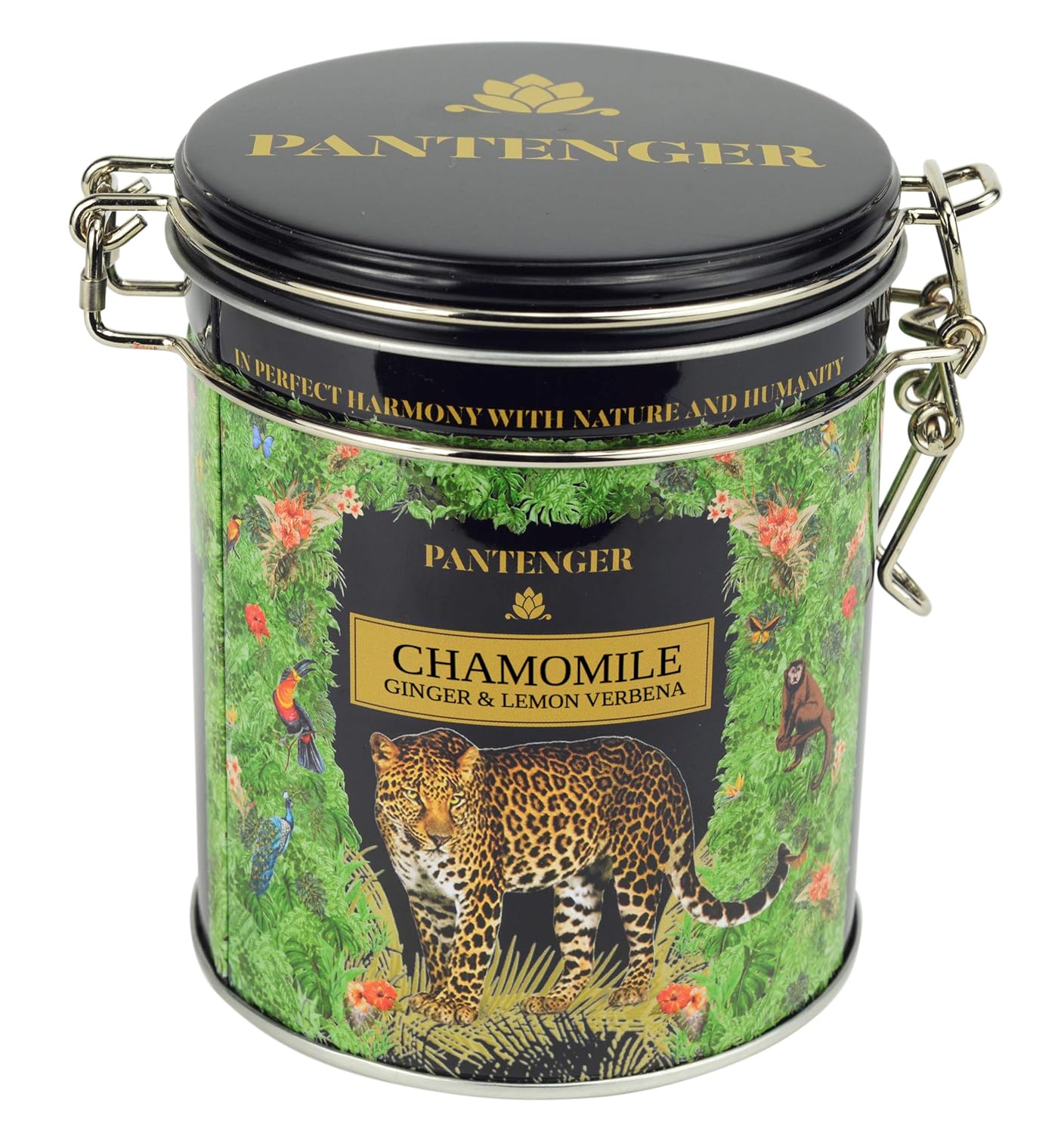 Organic German Chamomile & Ginger Herbal Tea | Loose Leaf Tea - 40 Servings | Calming and Digestive Caffeine Free Herbal Tea | By Pantenger