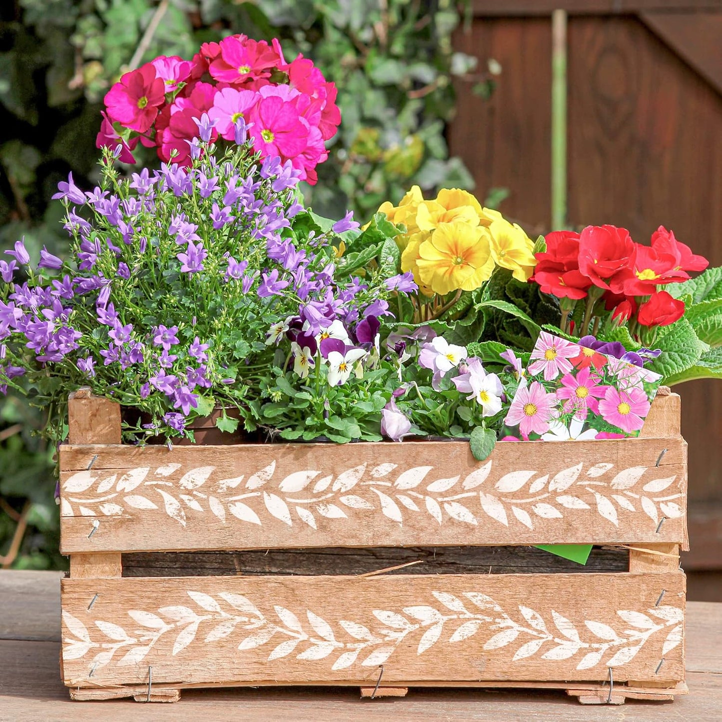 NAKLEO DIY Reusable Plastic Stencil - 30x42cm / 11.7” x 16.5” - Leaves Mini Border - Art Craft Wall Painting Pattern Template Scrapbooking Decoupage - Fabric Furniture Wood